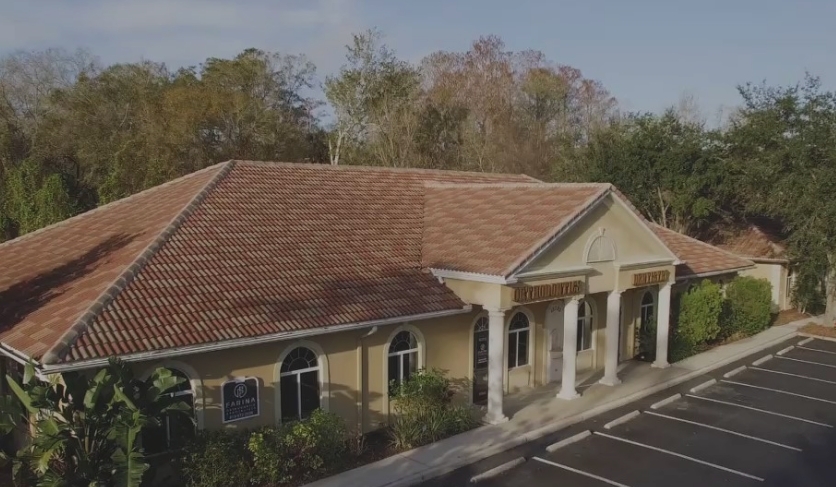 Aerial view of dental office in Tampa